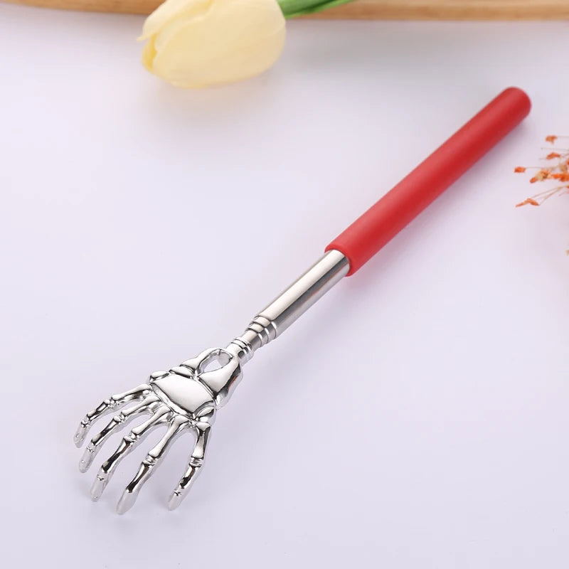 Stainless Steel Back Scratcher Telescopic Scratching Massager Extendable Itch Old Man Happy Health Products Hackle Handicrafts