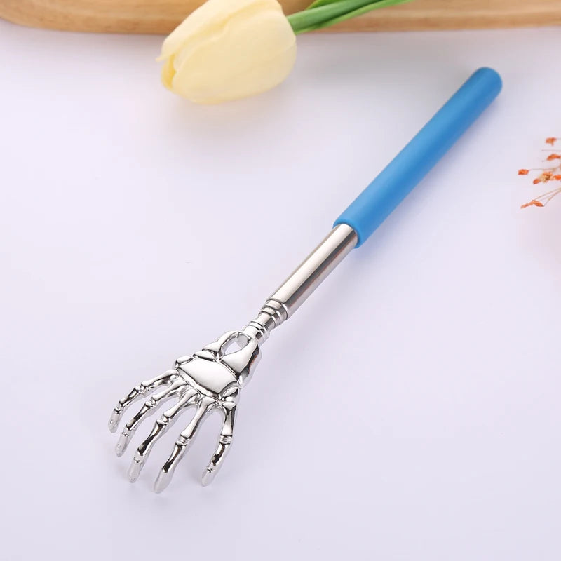 Stainless Steel Back Scratcher Telescopic Scratching Massager Extendable Itch Old Man Happy Health Products Hackle Handicrafts